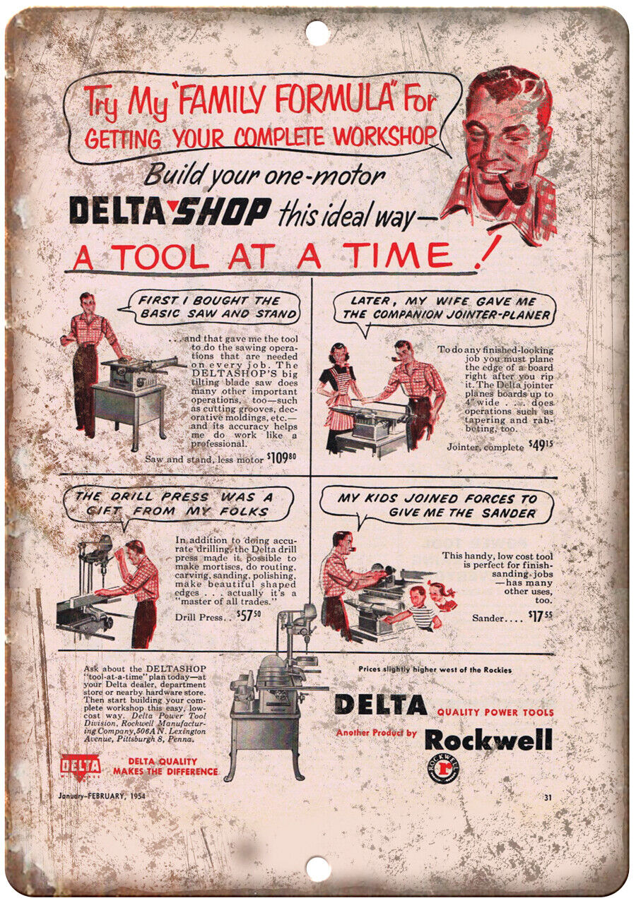 Delta Rockwell Power Tools Vintage Ad 12\