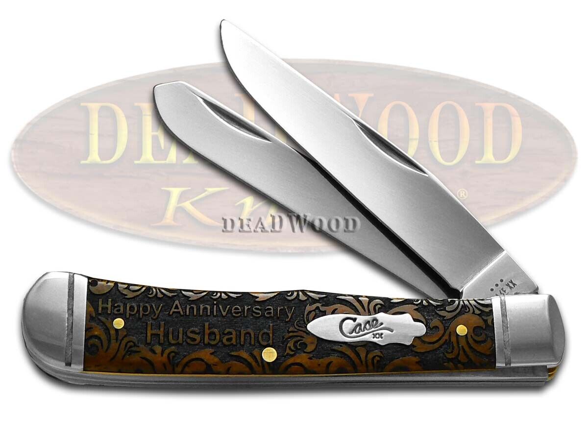 Case XX Knives Trapper Antique Bone Happy Anniversary Stainless Pocket Knife