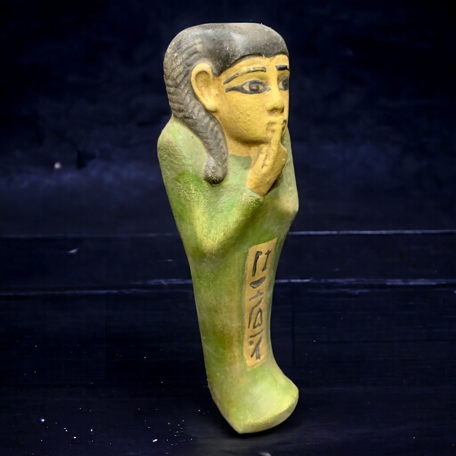 Rare Ancient Egyptian Antique Statue Ushabti Pharaonic Hieroglyph Egyptian BC