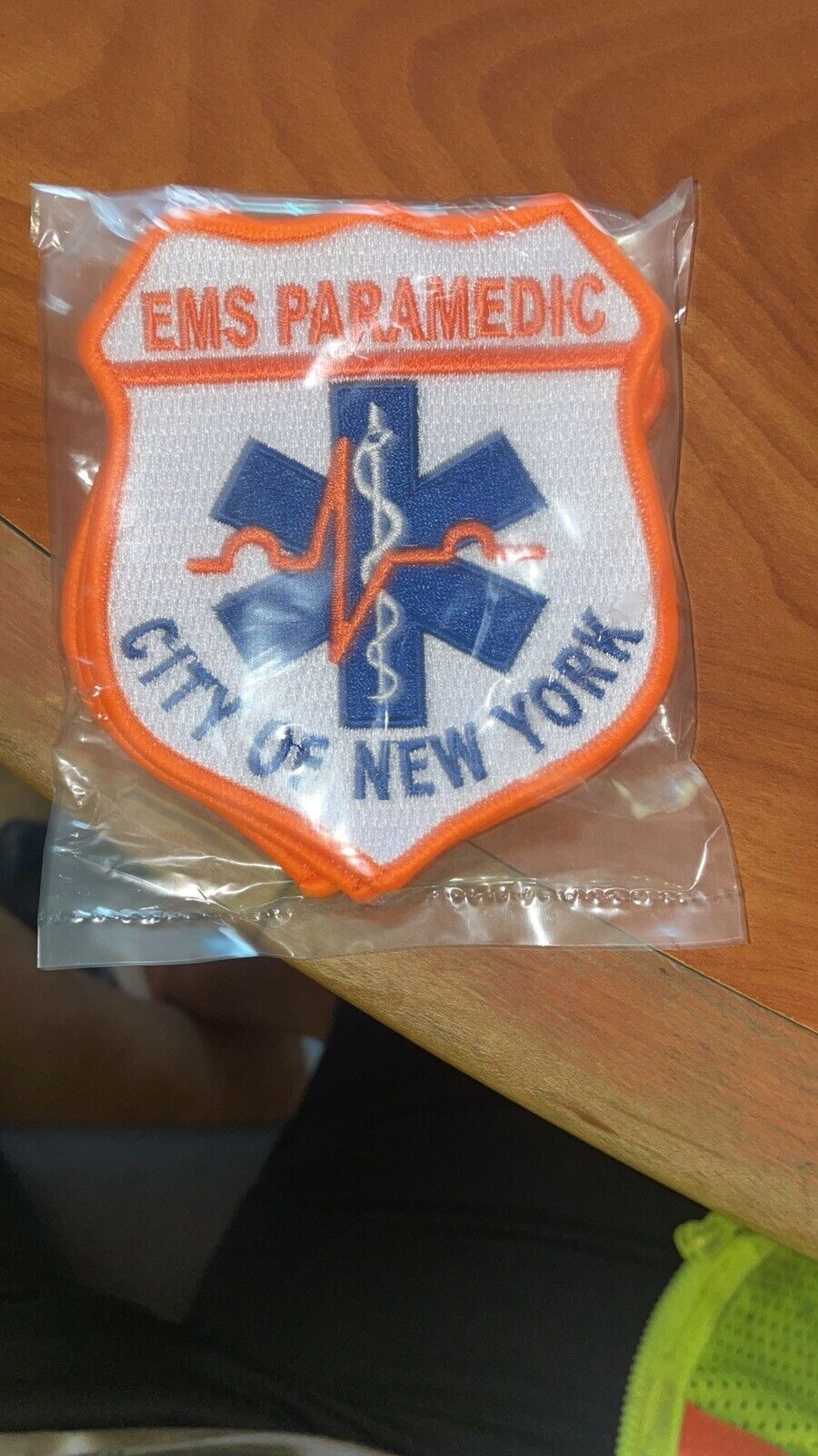 New York City EMS Paramedic NYC 4” X 3.5”. Shoulder Patch, 100% Embroidered