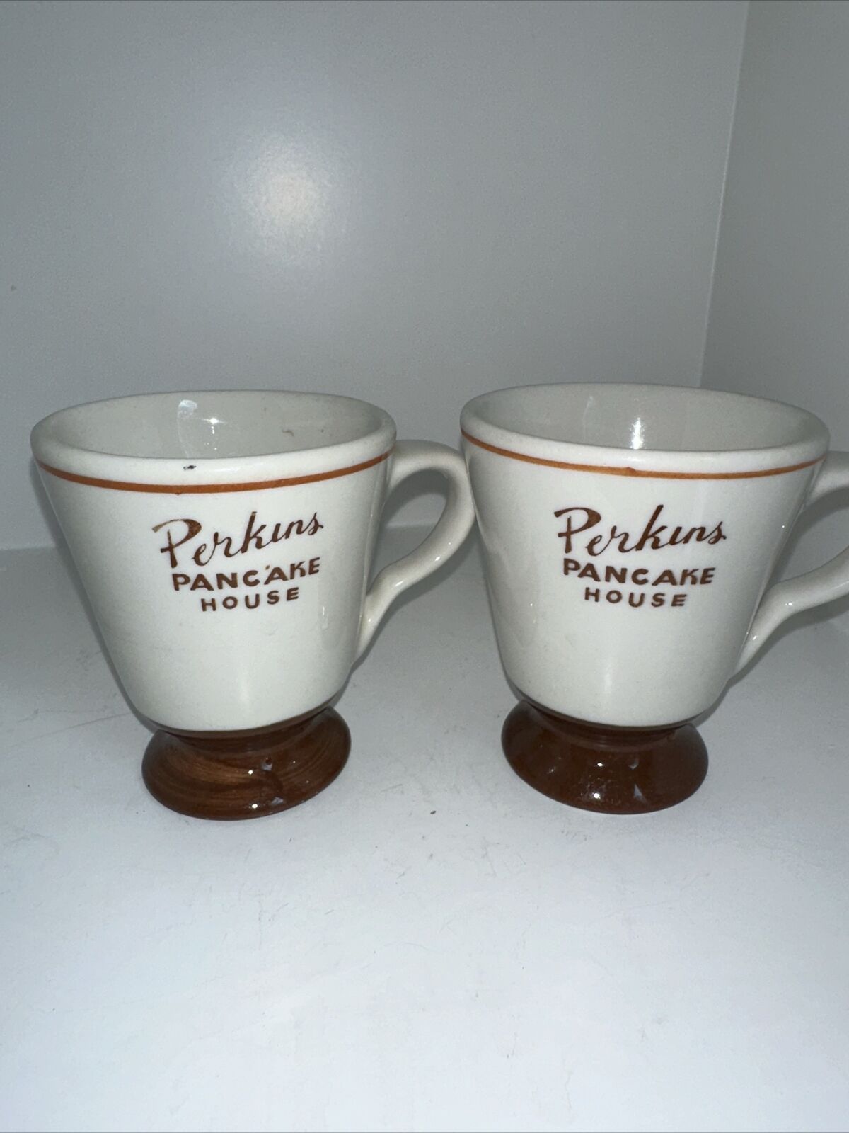 2 Vintage Perkins Pancake House Vintage Coffee Mug. See Pictures