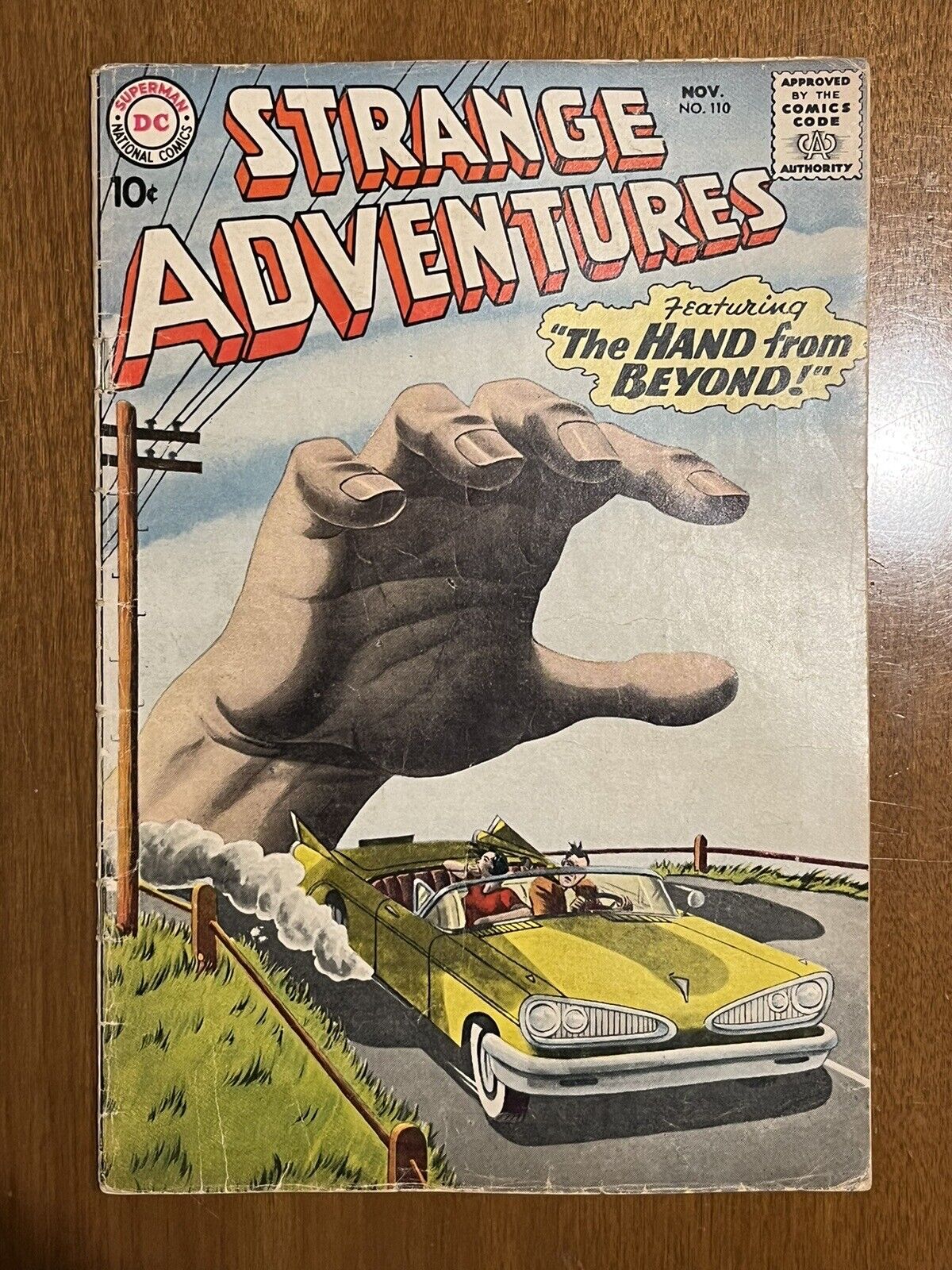 Strange Adventures #110/Silver Age DC Comic Book/Classic Grey Tone Cover/VG