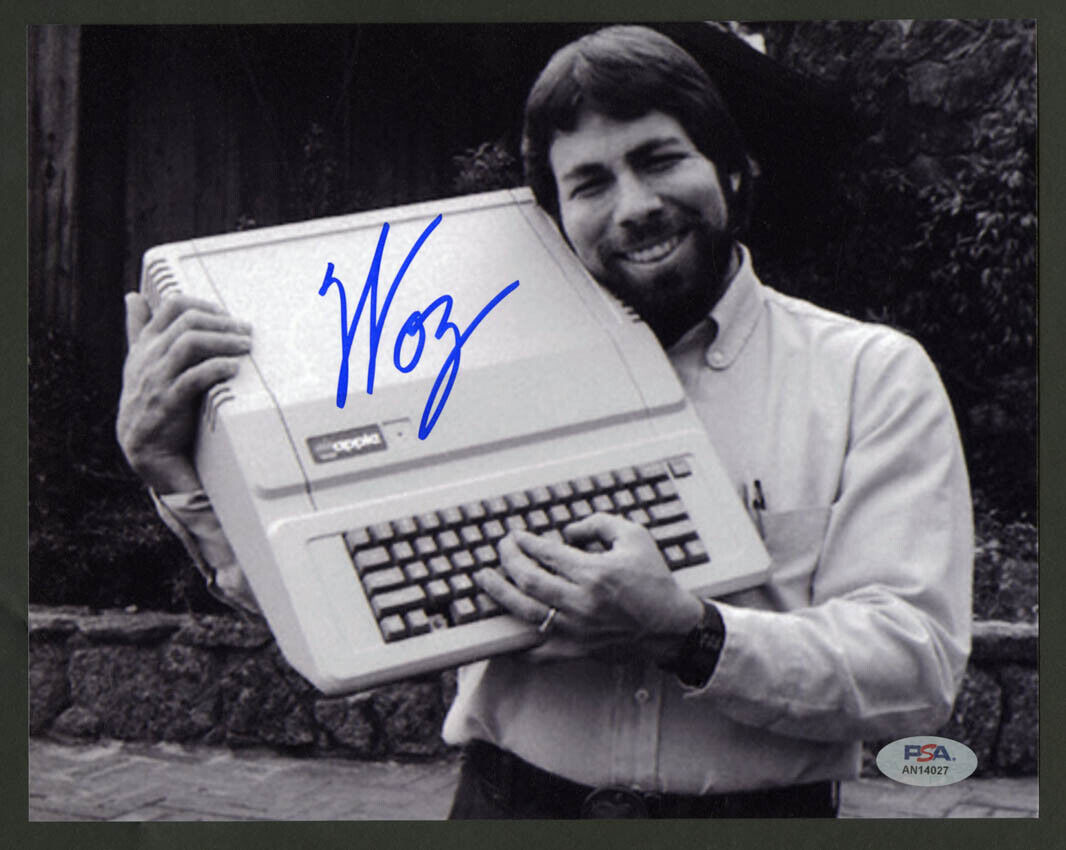 Steve Woz Wozniak SIGNED 8x10 Photo Apple I Computer founder PSA/DNA AUTOGRAPHED