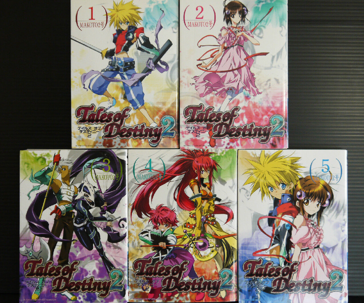 JAPAN manga LOT: Tales of Destiny 2 vol.1~5 Complete set