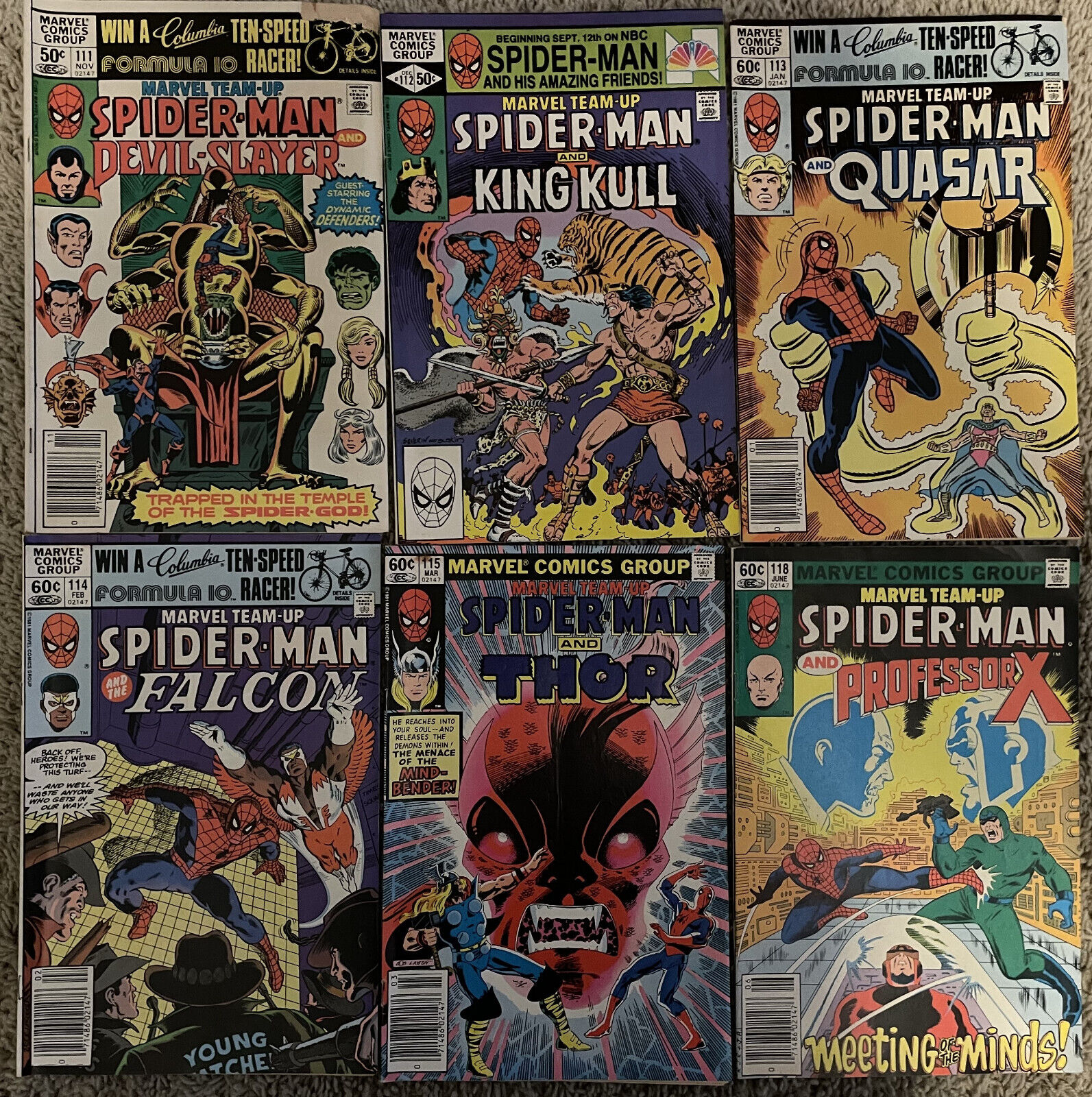 Marvel Team-Up Spider-man Lot #8 Marvel comic  series from the 1970s