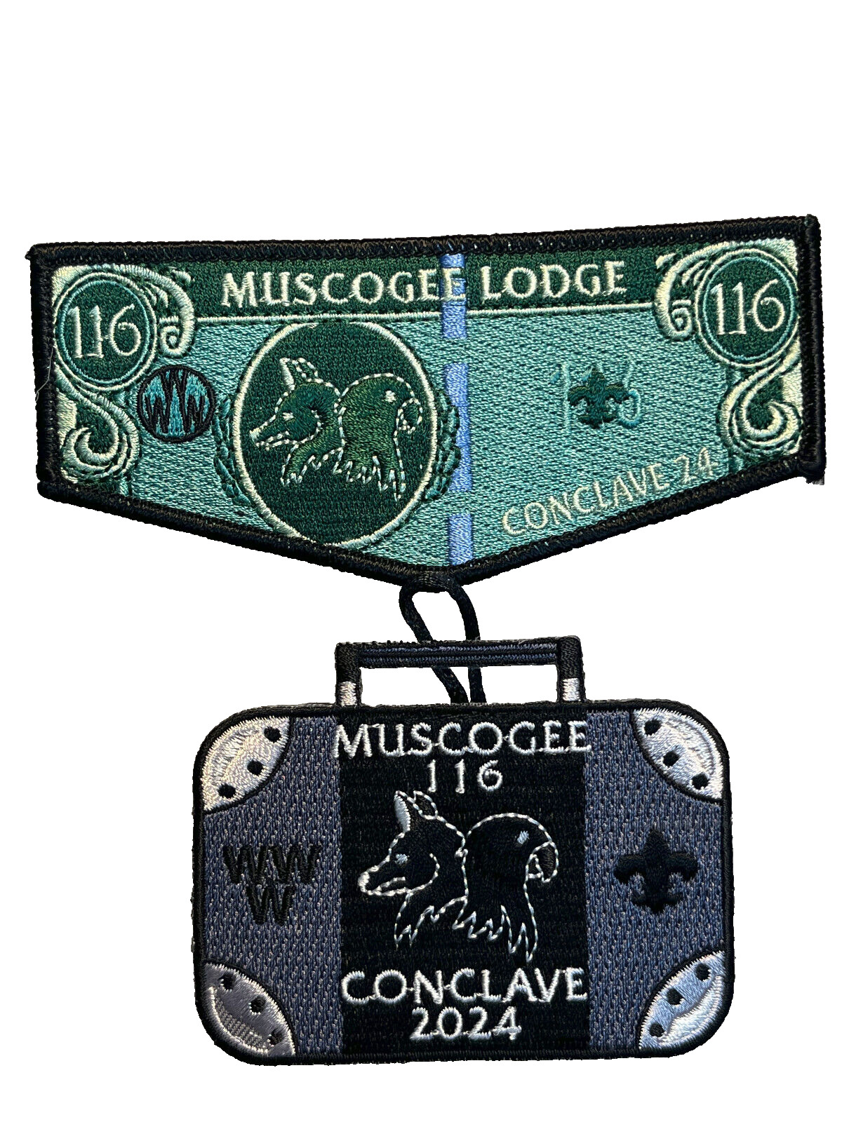 2024 E7 Conclave Muscogee Lodge 116 Delegate 2-Pc Flap Set [QR2141]