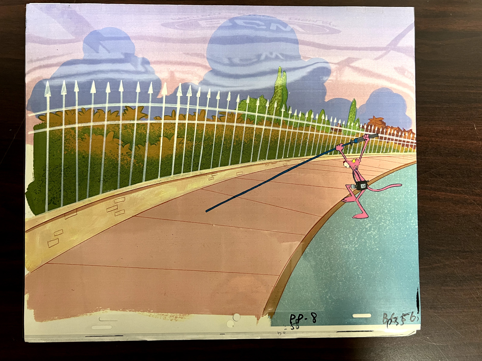 Pink Panther Original Production Art Cartoon Cell Cel Hand Painted, HUGE SALE