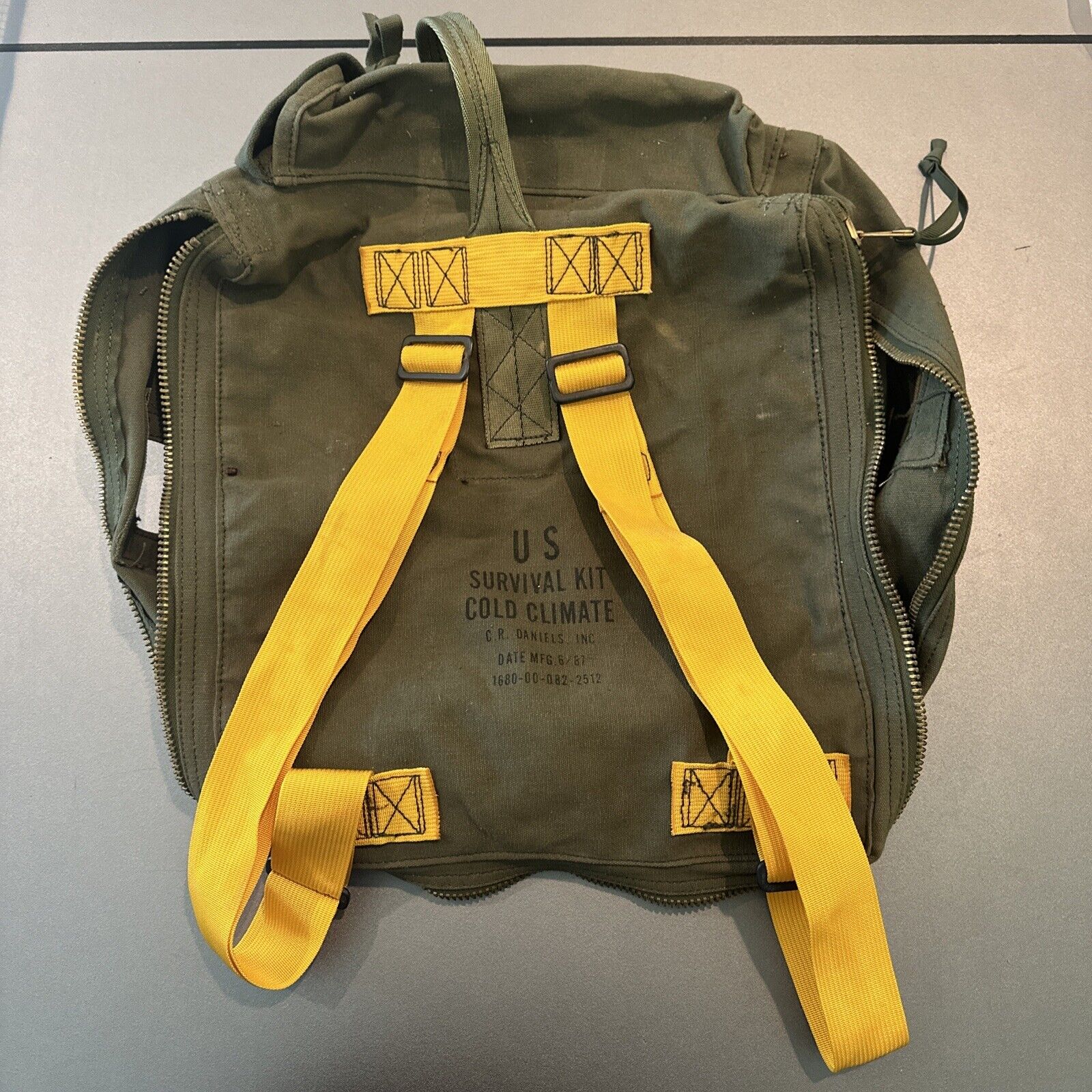 US Military Survival Kit Cold Climate Carrying Bag With Pan