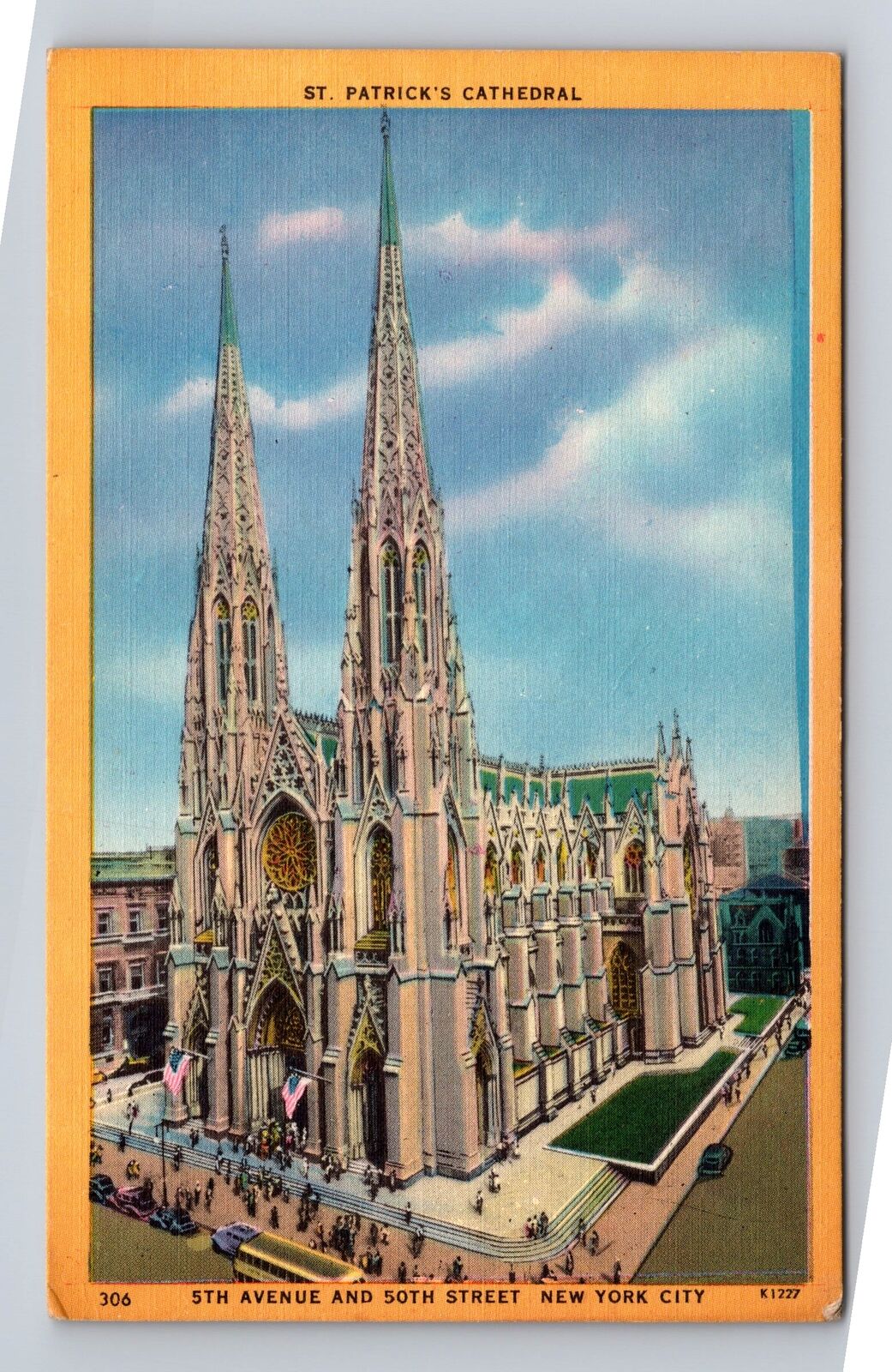 New York City NY-New York, St Patricks Cathedral, Antique, Vintage Postcard
