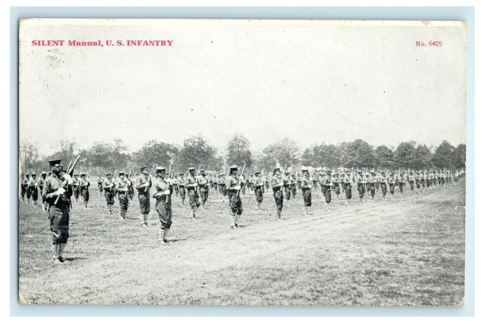 1910 Silent Manual Infantry Exclusive Pub Army Highland Park Illinois Postcard