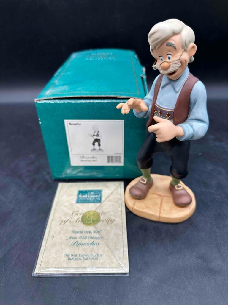 WDCC Disney Geppetto From Pinocchio Good-Bye Son 1996 With Box + COA