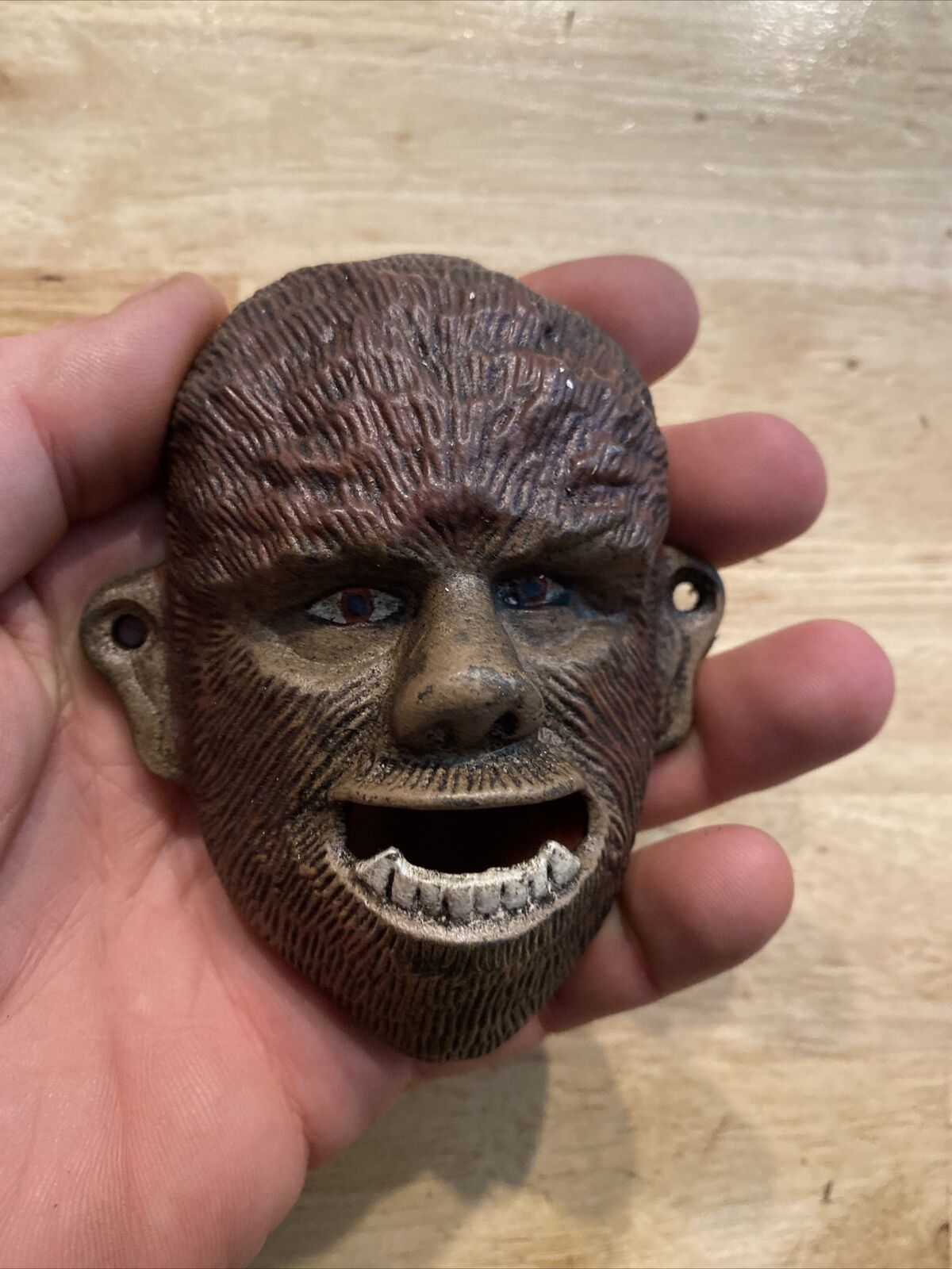 Wolf Man Cast Iron Bottle Opener SOLID METAL Beer Man Cave BBQ Collector GIFT