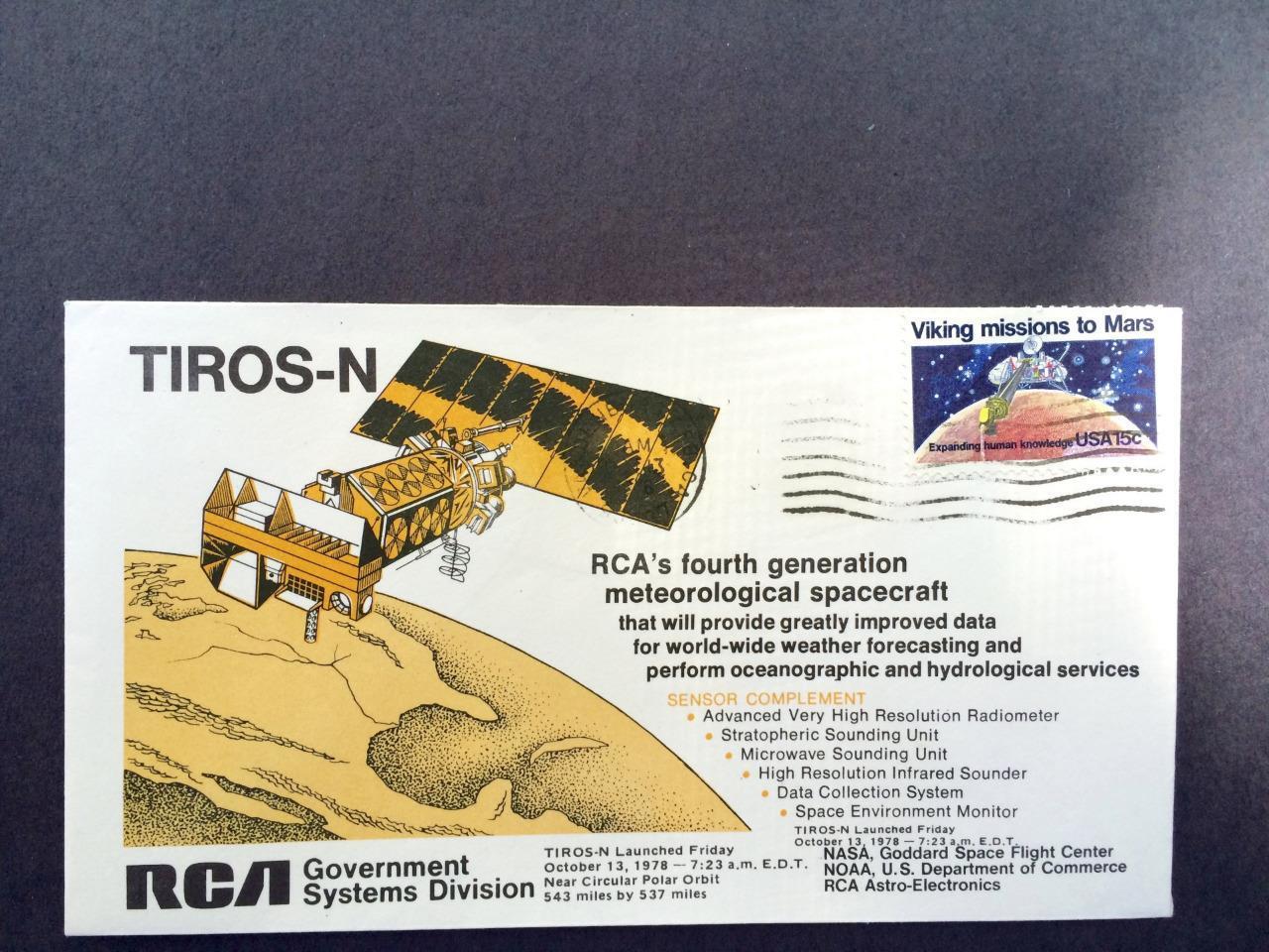 TIROS-N  RCA 4th Generation Meterological Spacecraft October 1978 Weather FCST
