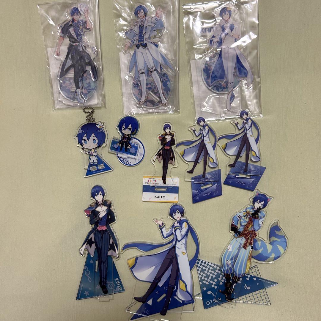 Huge LOT 11 VOCALOID KAITO Acrylic Stand Figure -　RARE F32534