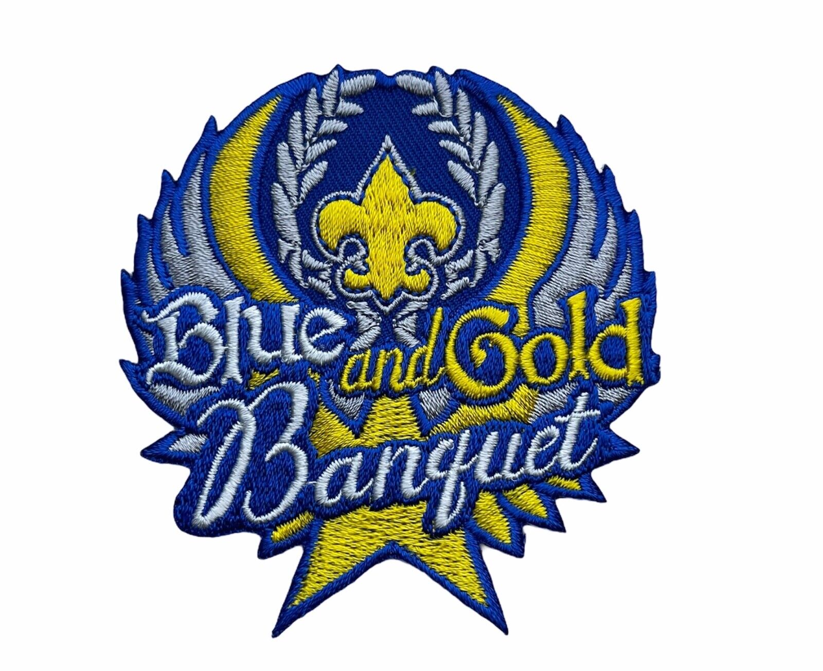 BSA Licensed Boy Scout Blue Gold Banquet 3 Inch Patch AVAB0079 F5D24W