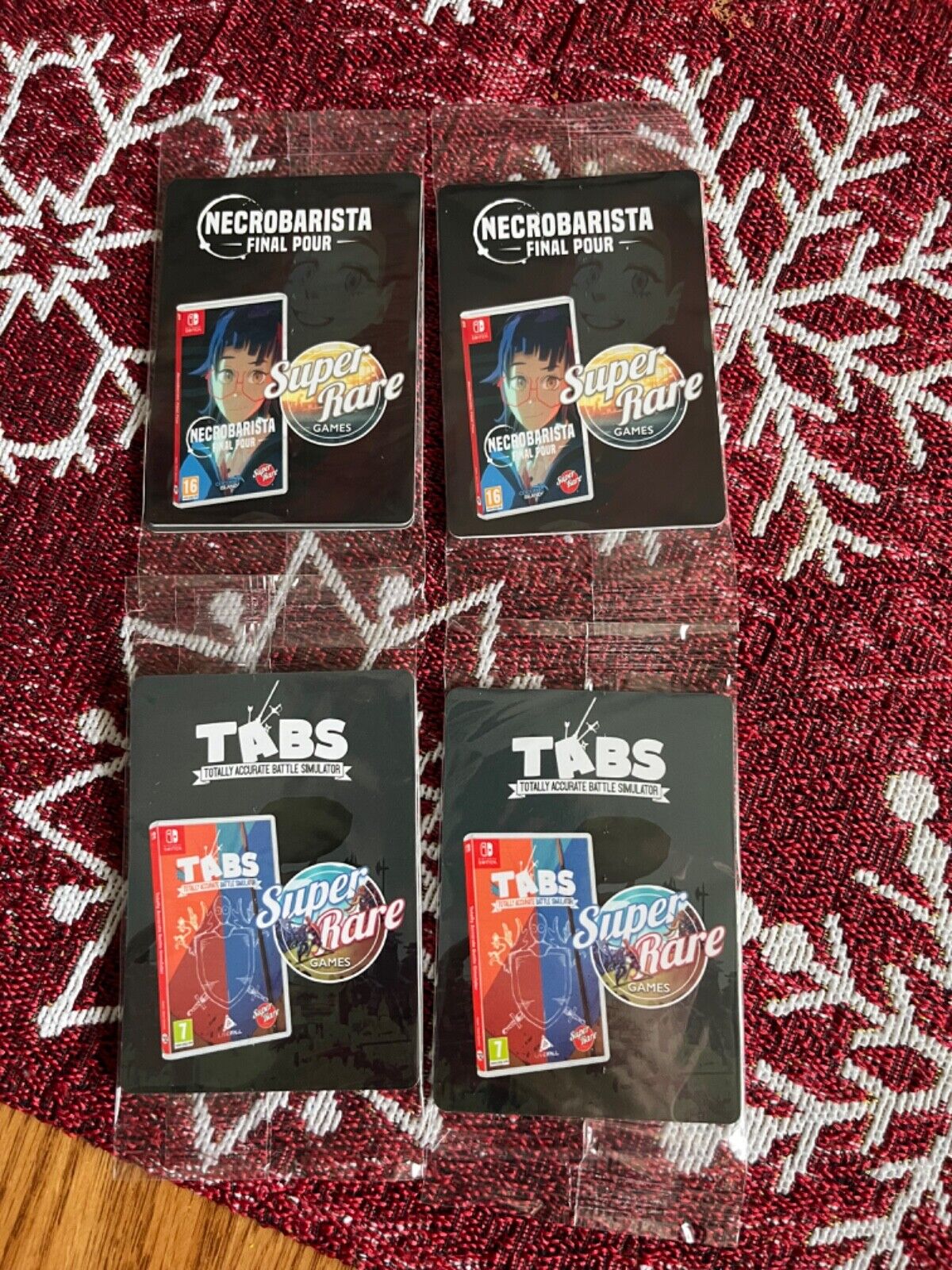 Super Rare Games Card Lot#2(Set of 6 Packs)(Brand New/Sealed)(Tabs/Necrobarista)