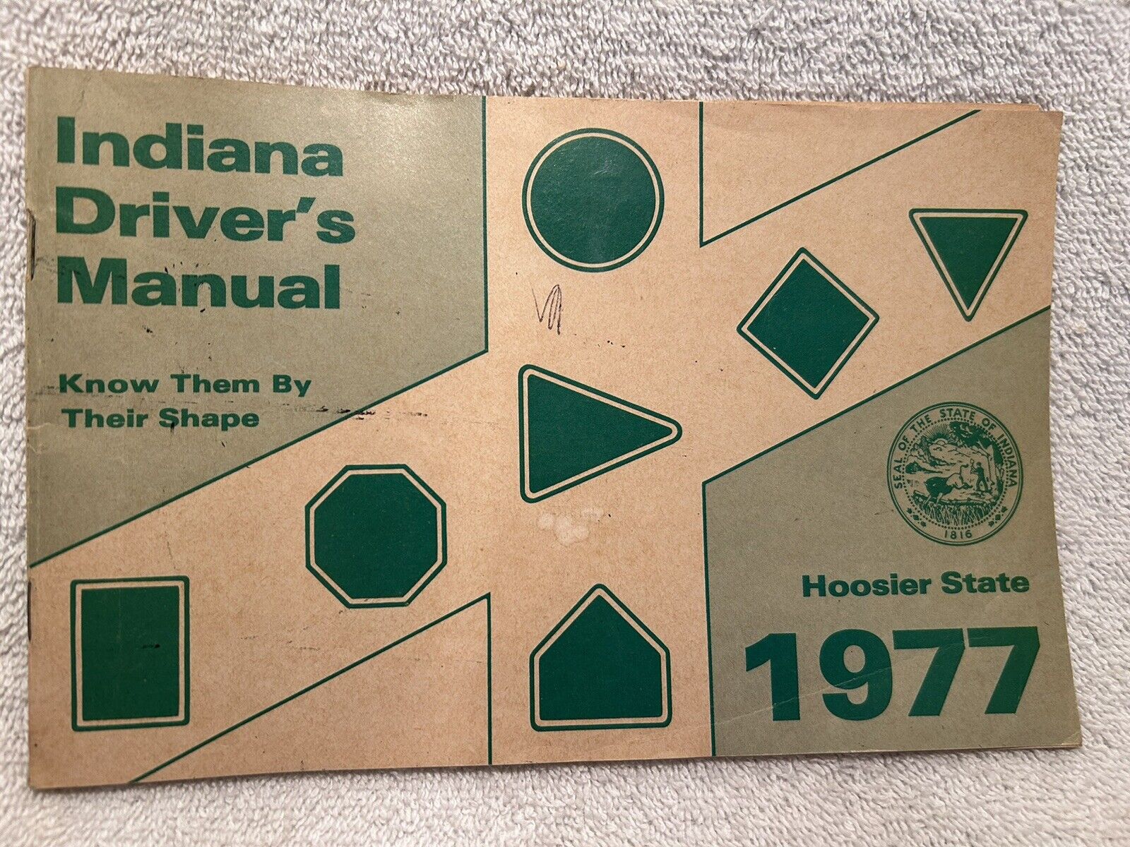 1977 Indiana Driver’s Manual 69 Pages BMV Illustrated Learn To Drive Booklet