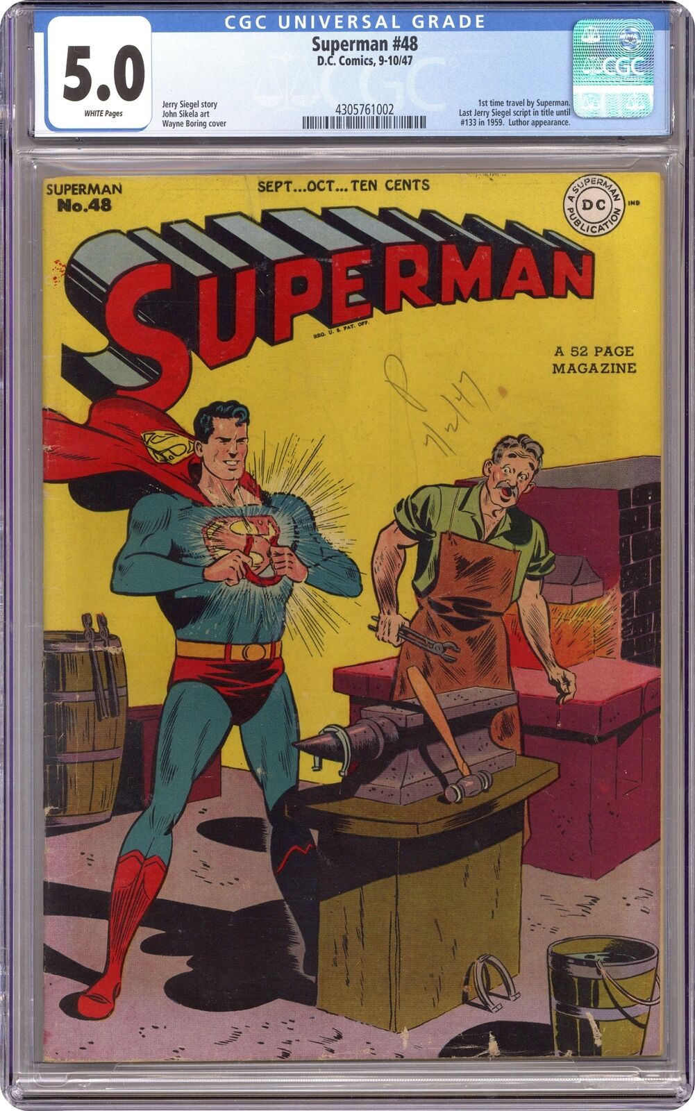 Superman #48 CGC 5.0 1947 4305761002