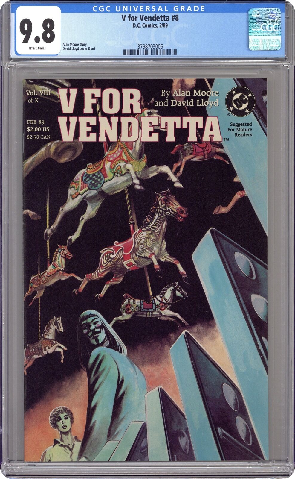 V for Vendetta #8 CGC 9.8 1989 3798703006
