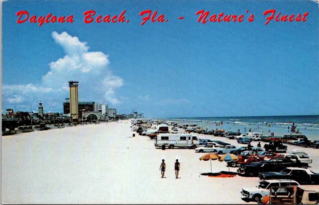 Daytona Beach Nature\'s Finest Florida Vintage Postcard Unused  E9