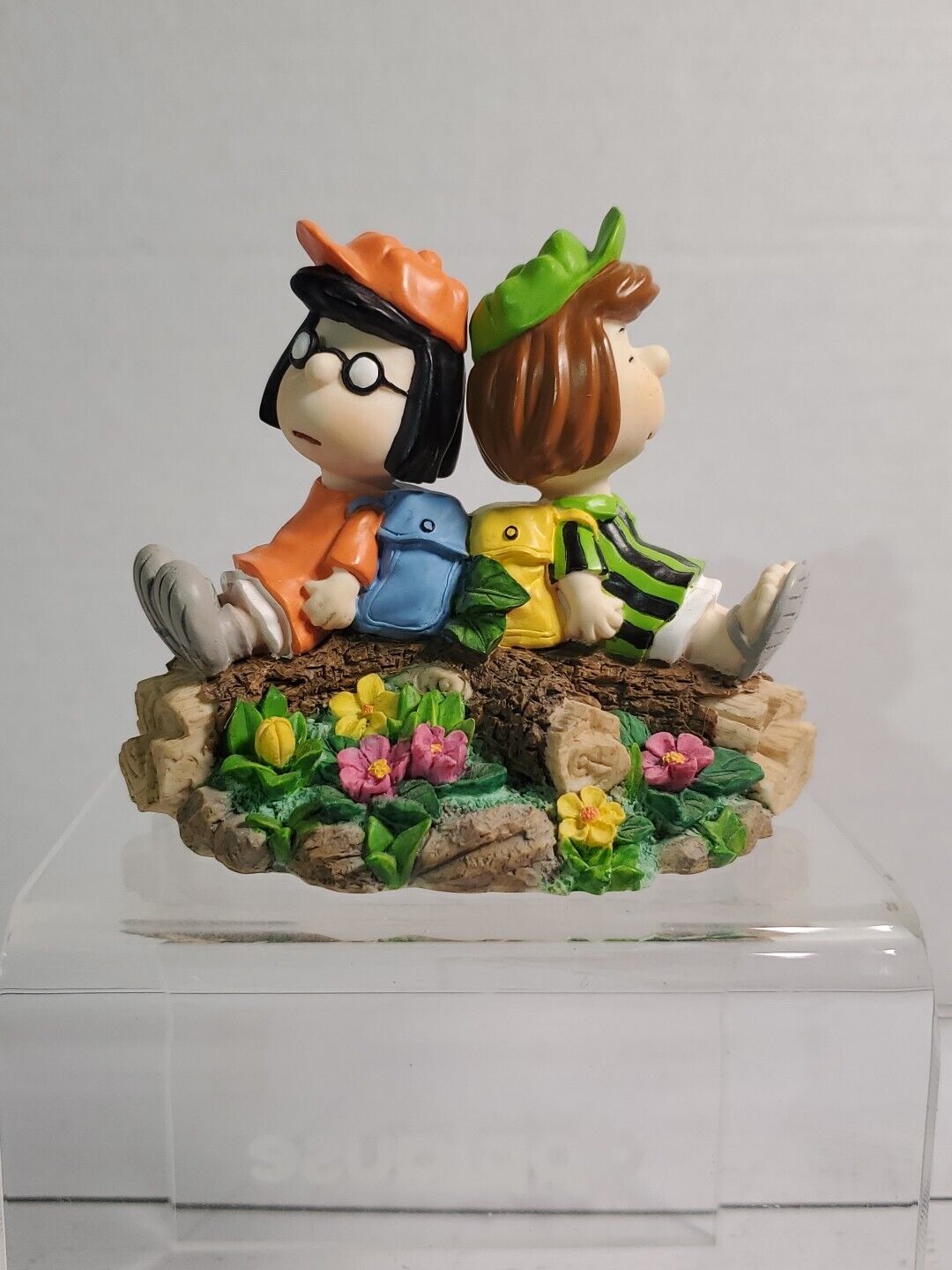 Westland Peanuts Collection Marcie & Peppermint Patty Sleep Figurine Rare #8212