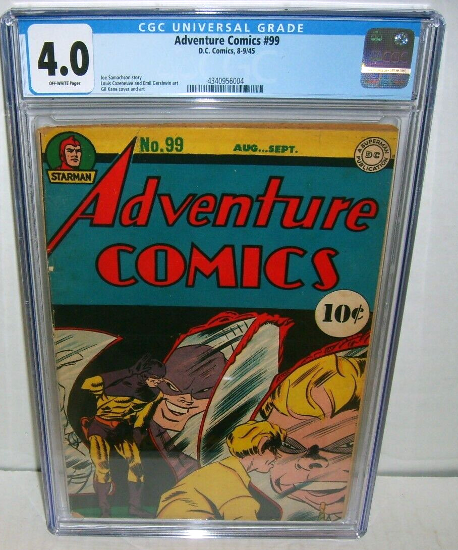 Adventure Comics #99 - DC 1945 Golden Age Issue - CGC VG 4.0 OWP