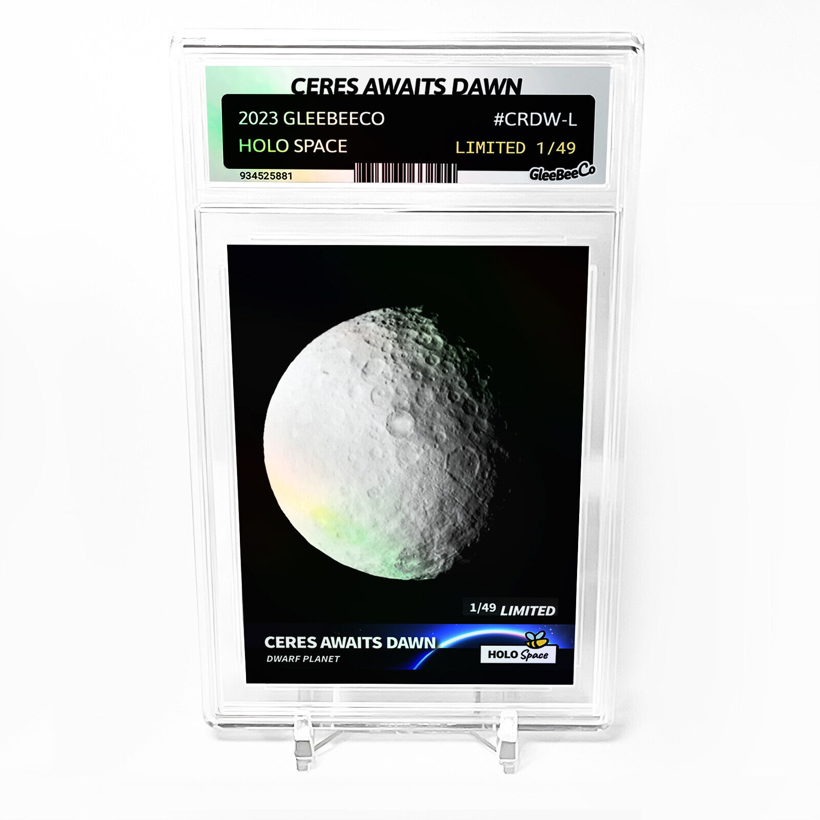 CERES AWAITS DAWN Dwarf Planet Card GleeBeeCo Holo Space (Slab) #CRDW-L Only /49