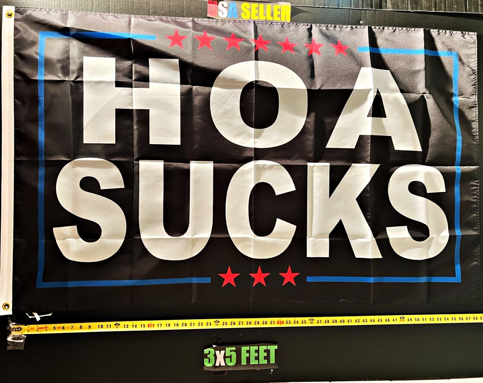 Defund The HOA Flag FREE USA SHIP B HOA Sucks Beer Home Fun USA Poster Sign 3x5'