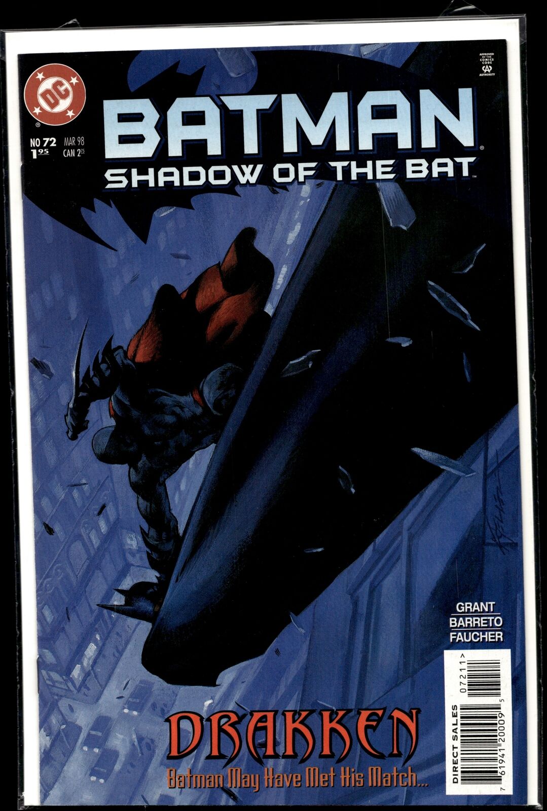 1998 Batman: Shadow of the Bat #72 1st Drakken DC Comic