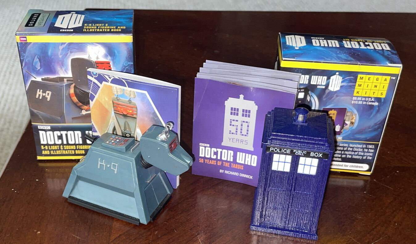Doctor Who K-9 & Tardis Kit Light Sound Figurines Book BBC Deluxe Mega Kit NIB