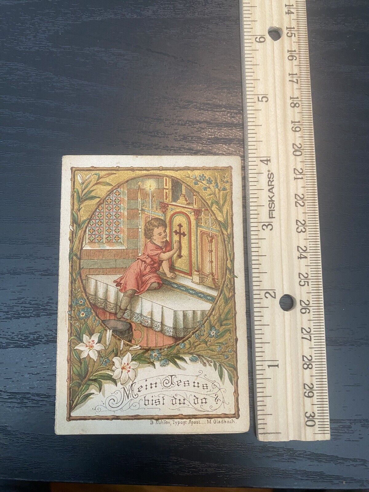 Antique Catholic Prayer Card Religious Collectible 1890\'s Holy Card. Booklet