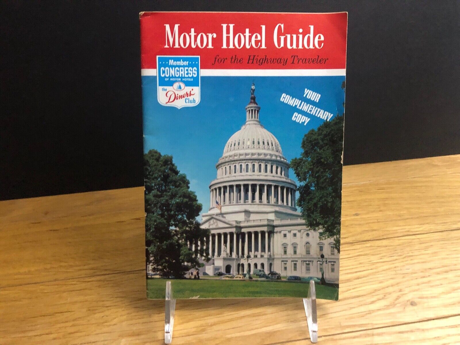 Vintage 1950s Washington DC Motor Hotel Guide Member Congress Diners Club