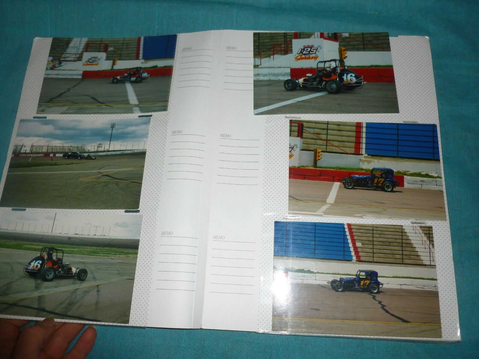 Vintage Rare Album I-25 Paveo Oval Speedway Cars Photo Lot of 47
