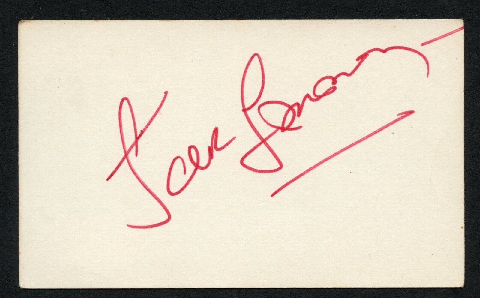 Jack Lemmon d2001 signed autograph Vintage 3x5 card Actor The Guardian BAS Cert