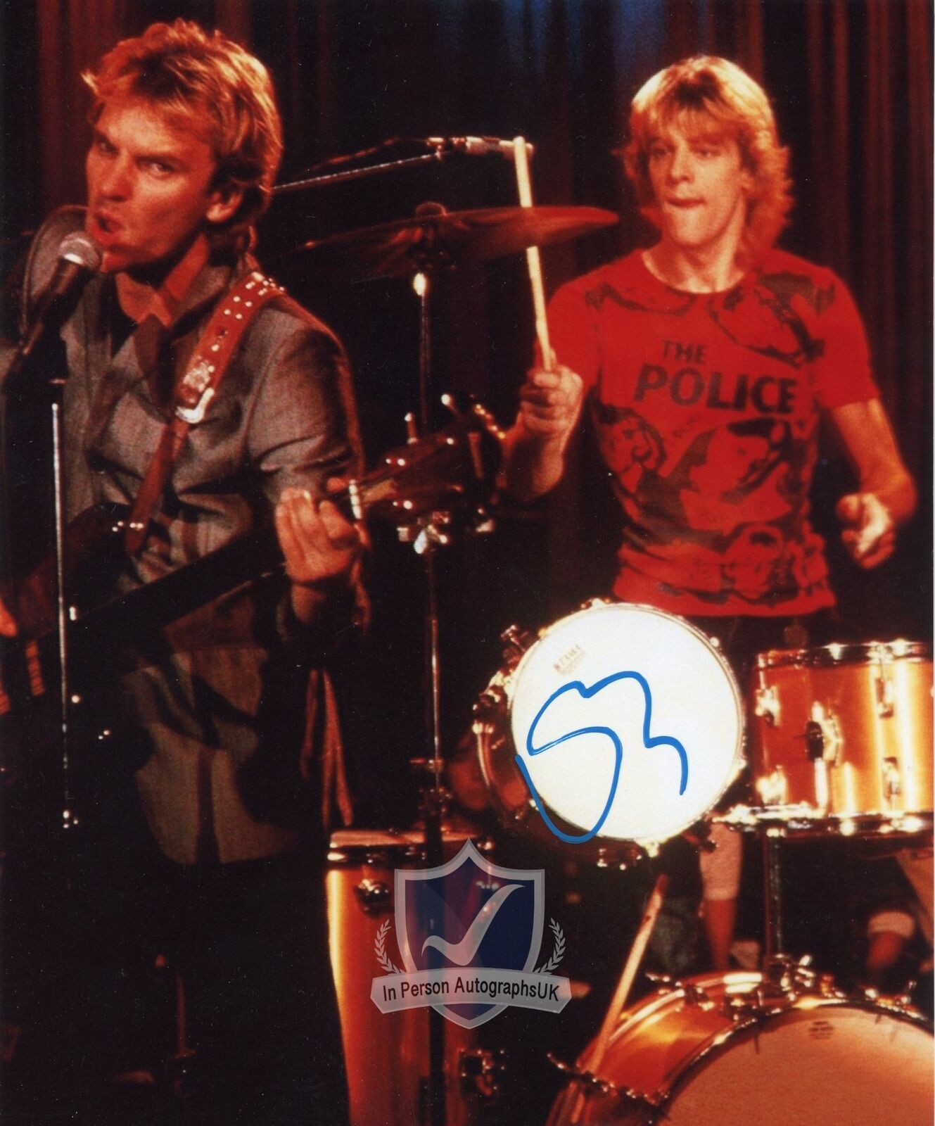Sting THE POLICE Signed 10x8 Photo AFTAL OnlineCOA