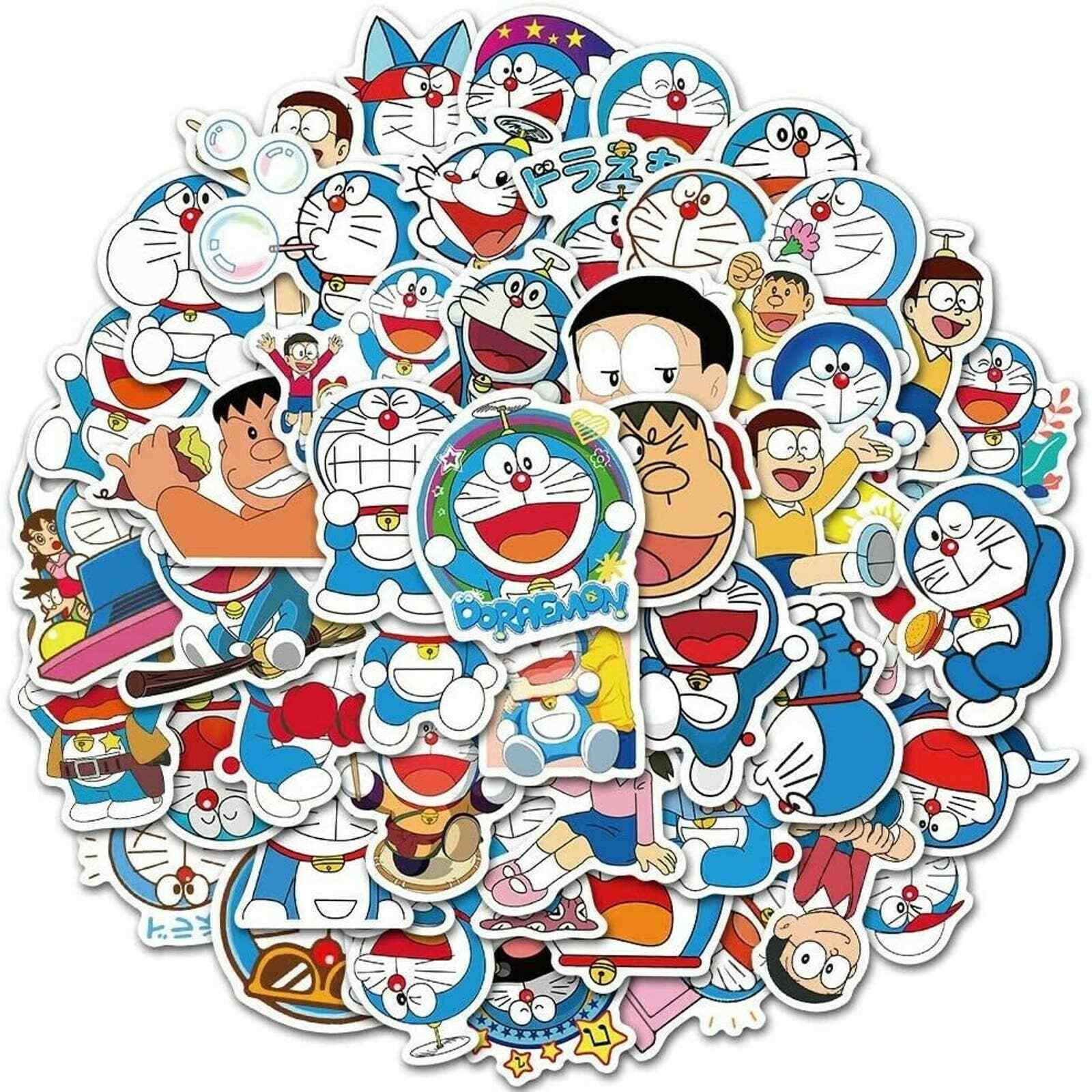 Doraemon Stickers 25pc Cute Kawaii Anime Japanese Cartoon Robot Cat