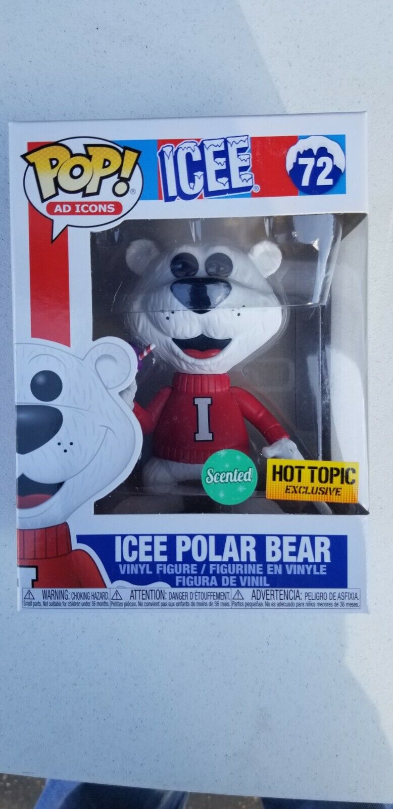 Funko Pop Ad Icons Icee Polar Bear Scented Purple 72 Hot Topic exclusive 