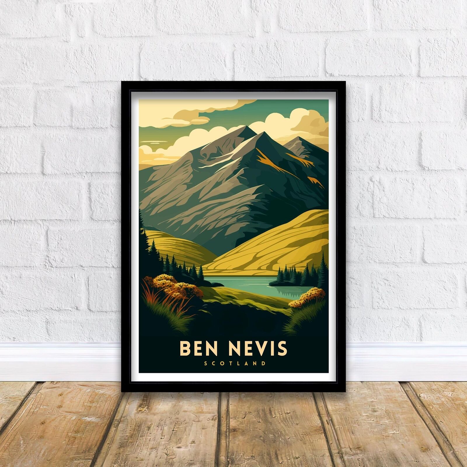 Ben Nevis Scotland Travel Print