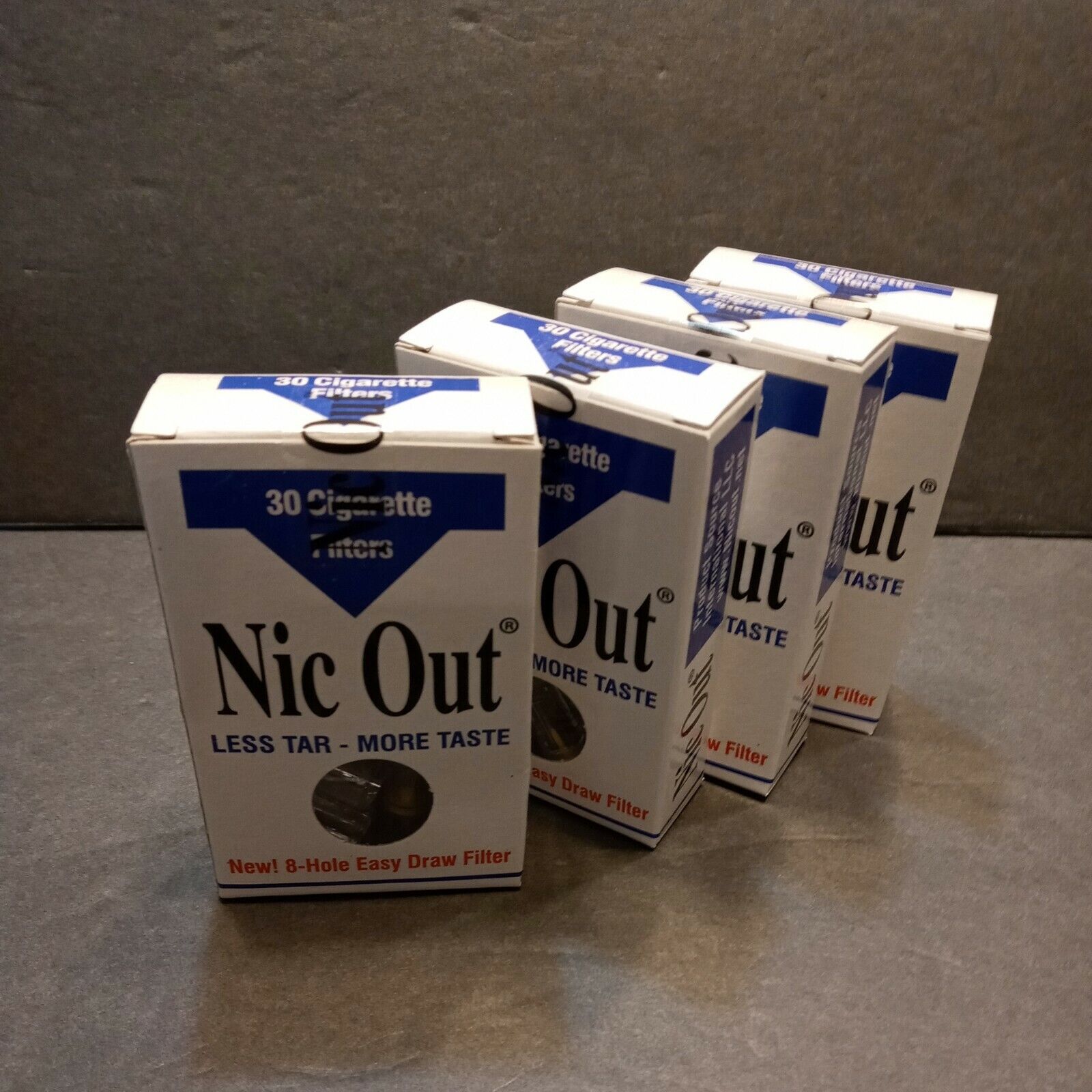 NIC OUT 4 Packs Cigarette Filters 120 Tips Filter Out Tar & Nicotine