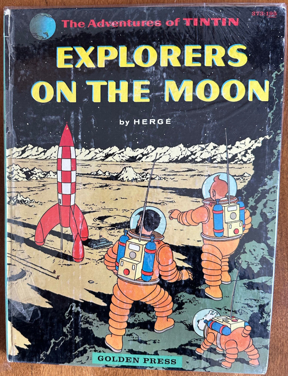 Adventures of Tintin  Explorers on The Moon Golden Press 1960 NOT A DUPLICATE