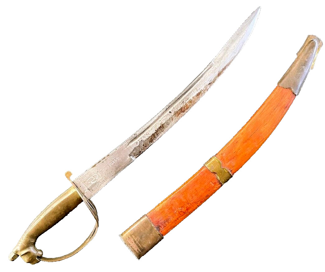 Vintage India Sword Wooden Sheath 19\