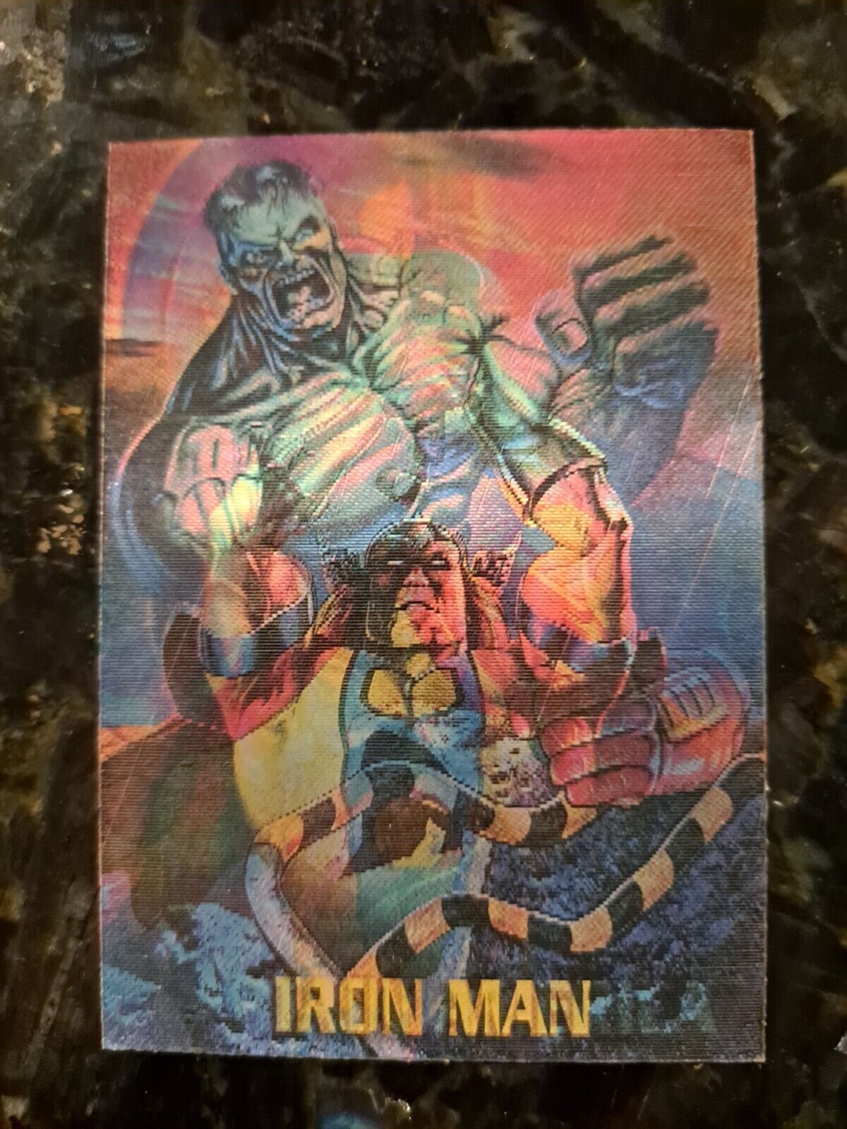 1995 Marvel Masterpieces Mirage Avengers 1 of 2 Insert Card Excellent Condition
