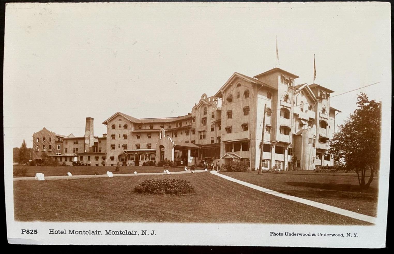 Vintage Postcard 1918 Hotel Montclair, Montclair, NJ *REAL PHOTO*
