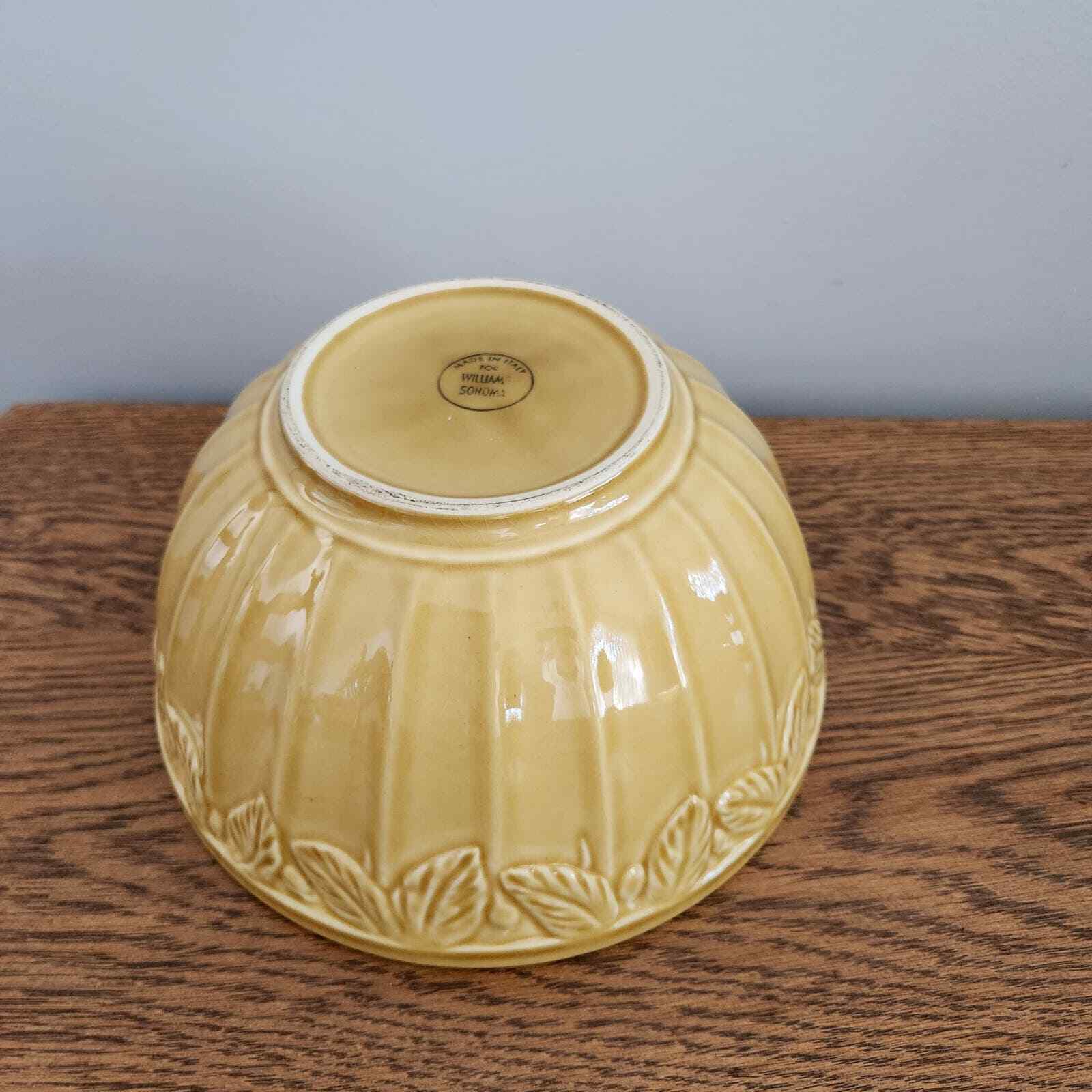 Williams Sonoma Vintage Gold Leaf Bowl Made in Italy Brand New