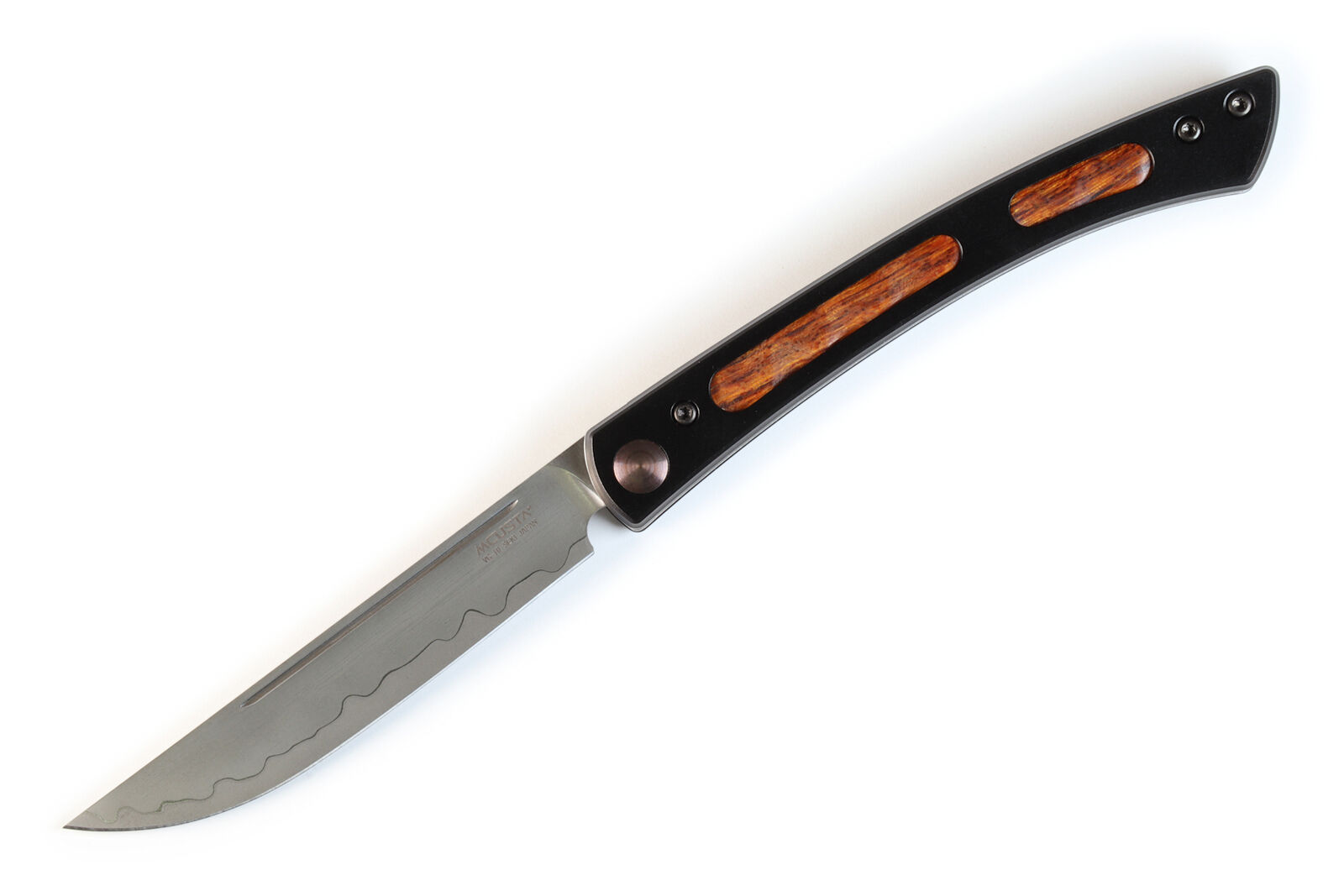 Mcusta Seki Japan Executive Wood Limited Edition Personal Folding Steak Knife