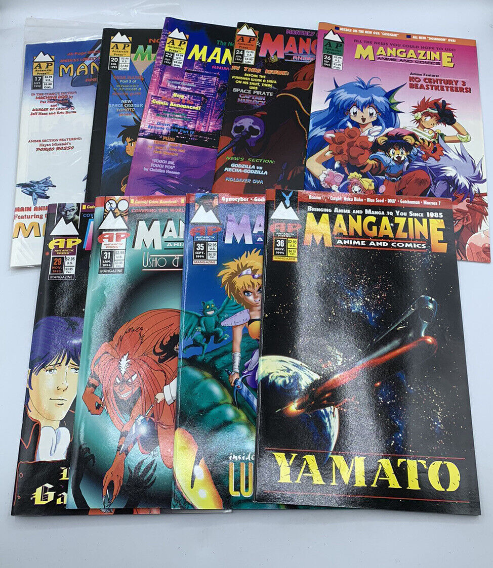 Mangazine Mix Lot Of 9 Issues From Antarctic Press