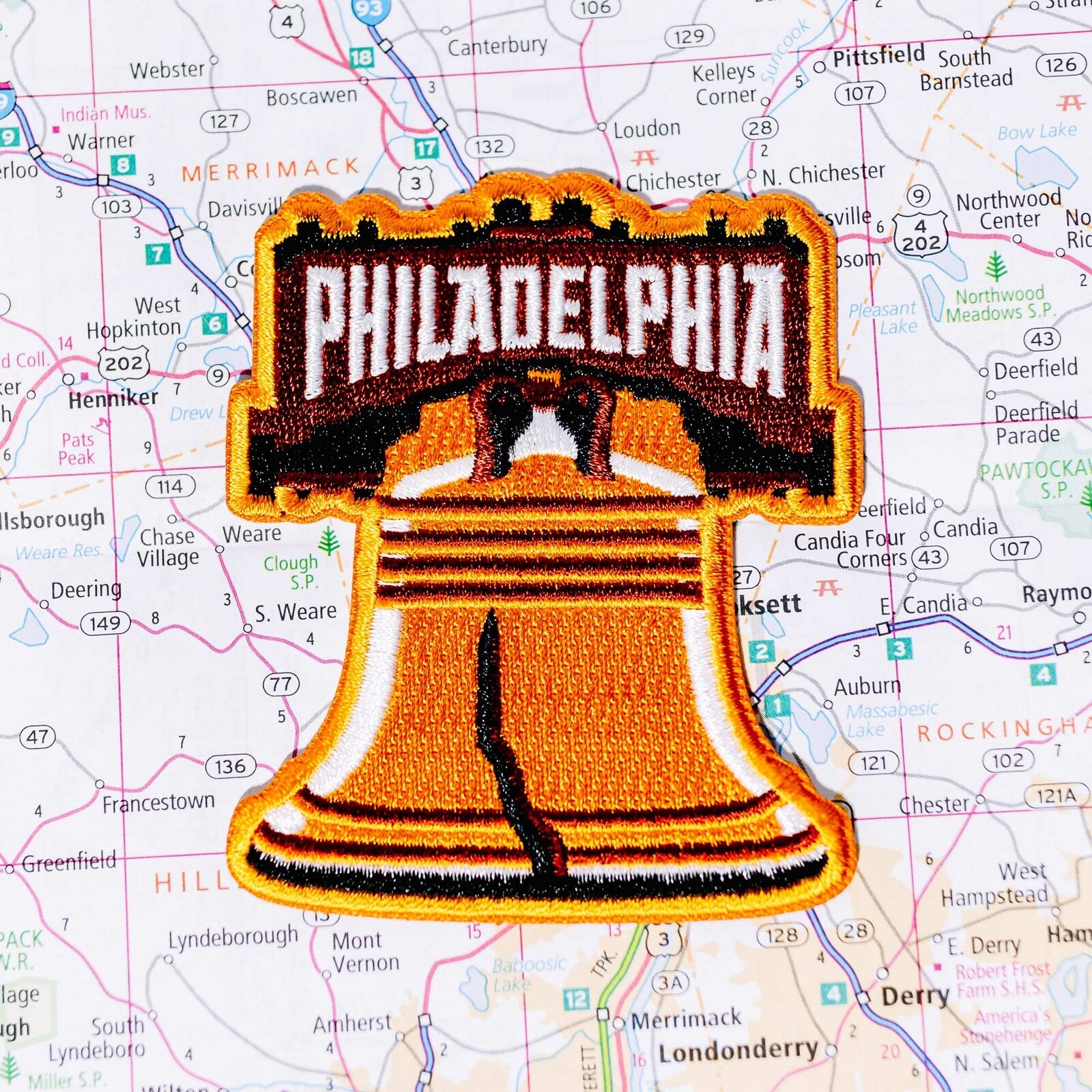Philadelphia Iron on Travel Patch - Great Souvenir or Gift for travellers