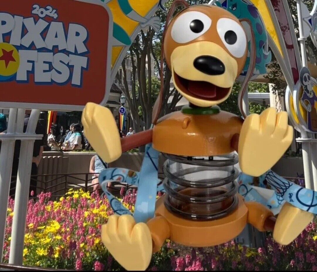 Disneyland Slinky Dog Sipper With Lanyard Pixar Fest 2024 Exclusive Toy Story