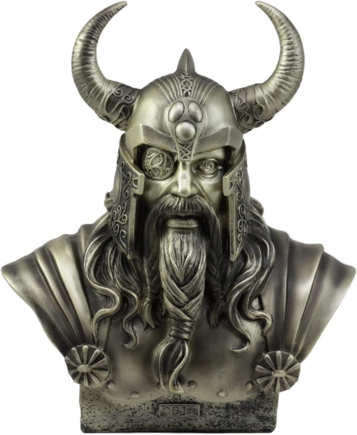 Ebros Warrior God Odin the Alfather Bust Statue 12\