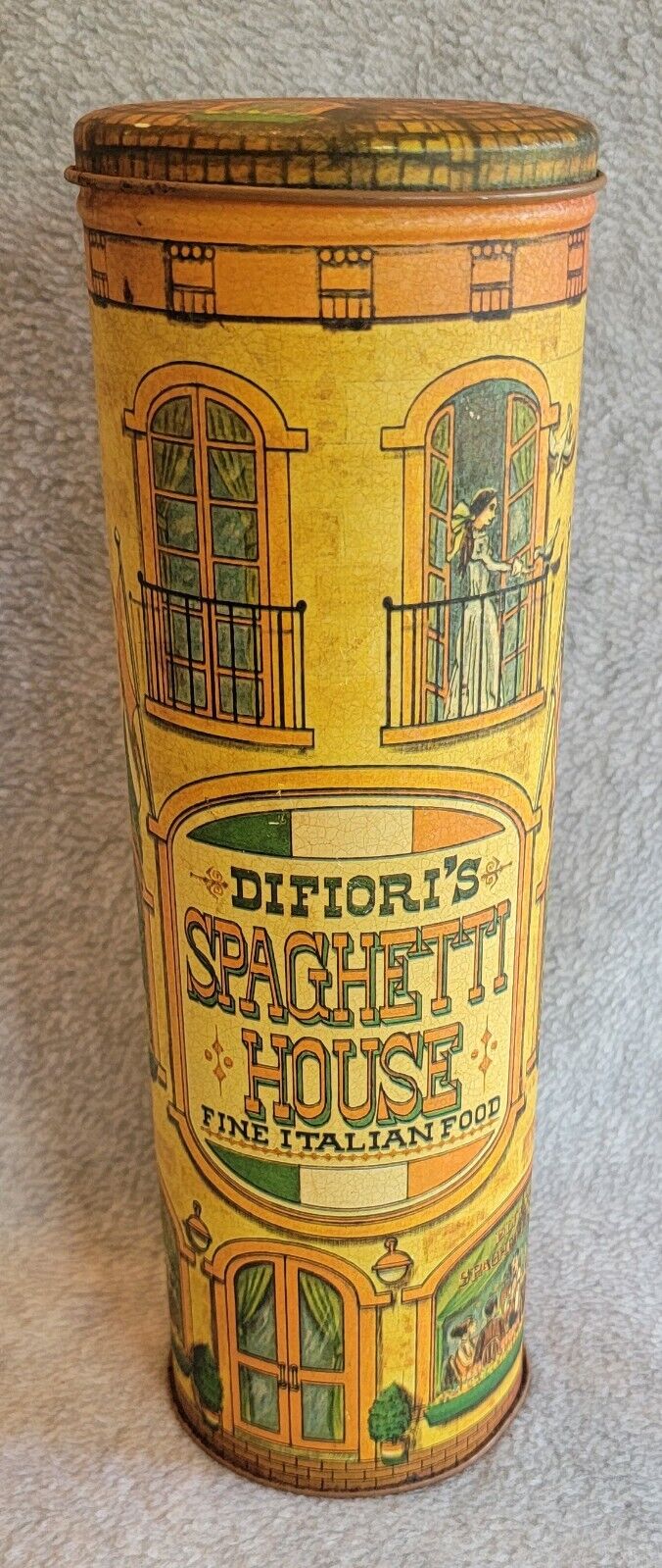 Vintage 1979\' Difiori\'s Spaghetti House Tin Good Condition